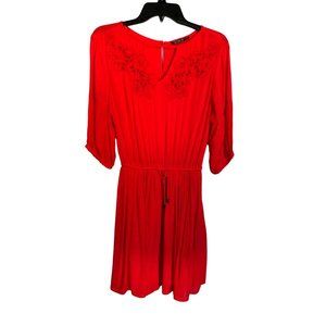 Women's Cotton On Red Embroidered Dress Size XS